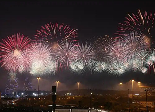 中方县焰火晚会